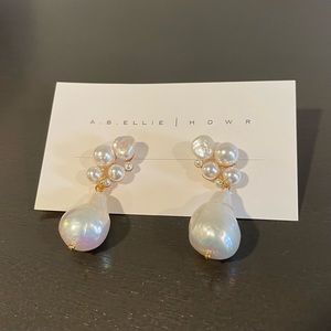 A.B. Ellie HDWR freshwater pearl drop earrings